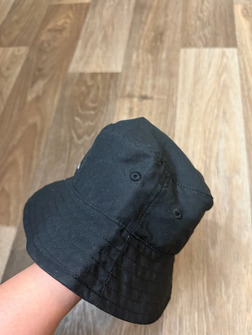 Nike Black Bucket Hat with White Swoosh